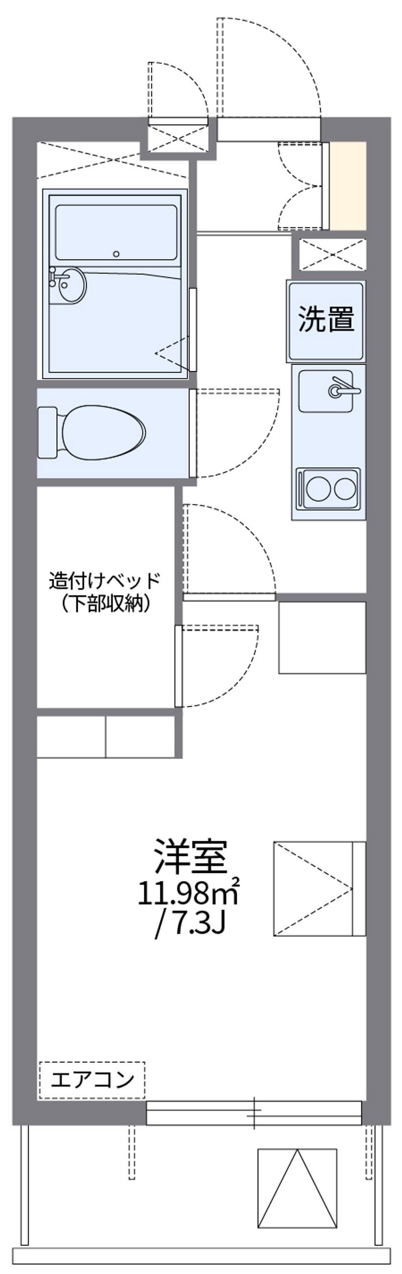 レオパレスサウスリー 間取図