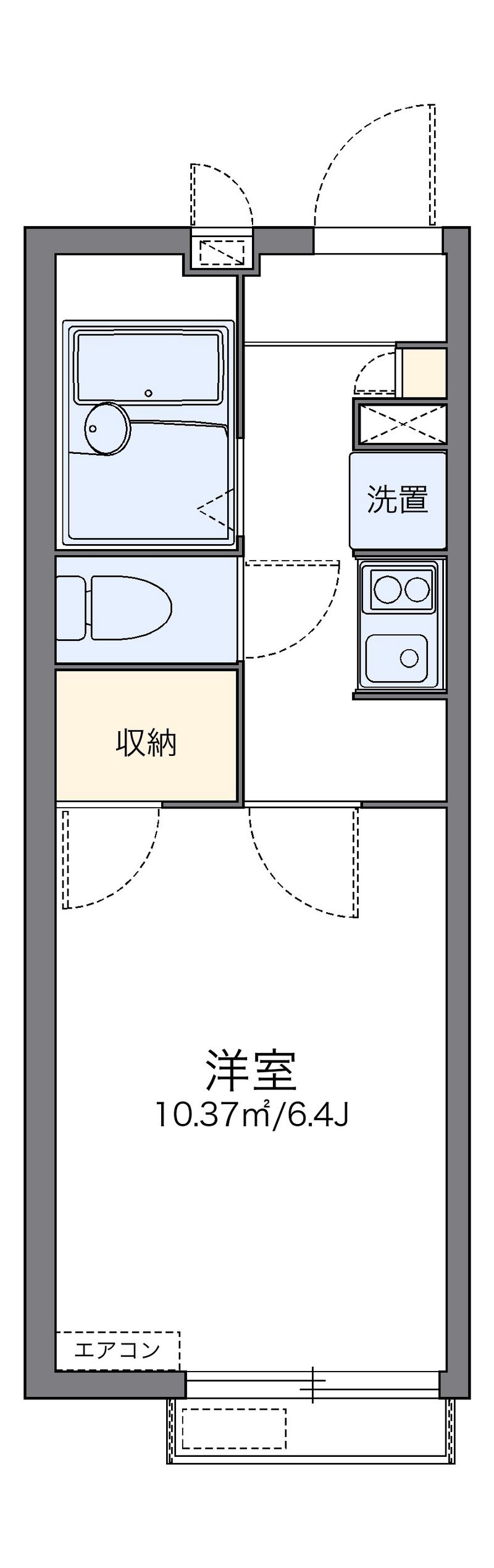 レオパレスエスト桃山台 間取図