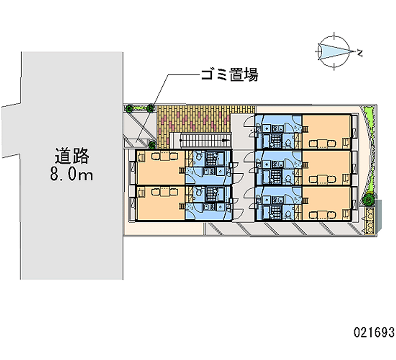 レオパレスＳＡＫＡＧＡＭＩ 区画図