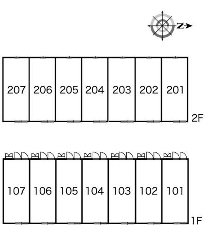 レオパレスＰＵＲＥⅢ 間取り配置図
