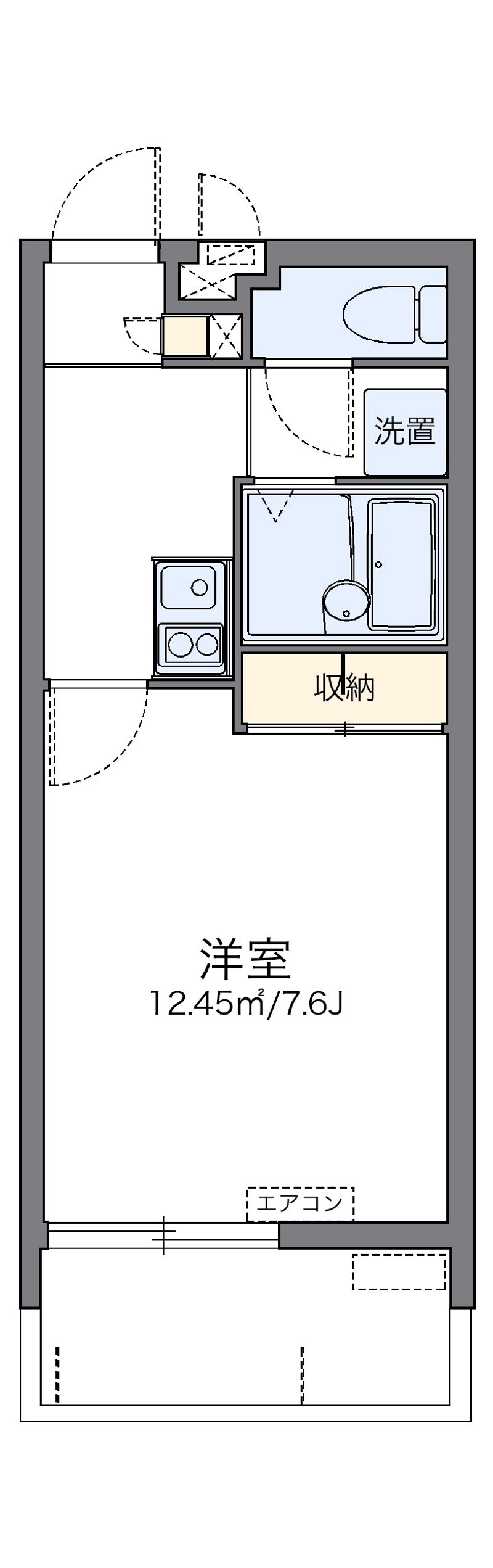 レオパレス国場ヒルズ 間取図