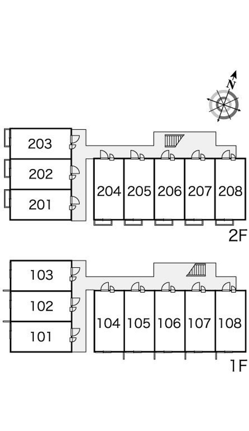 レオパレスリリーＹ 間取配置図