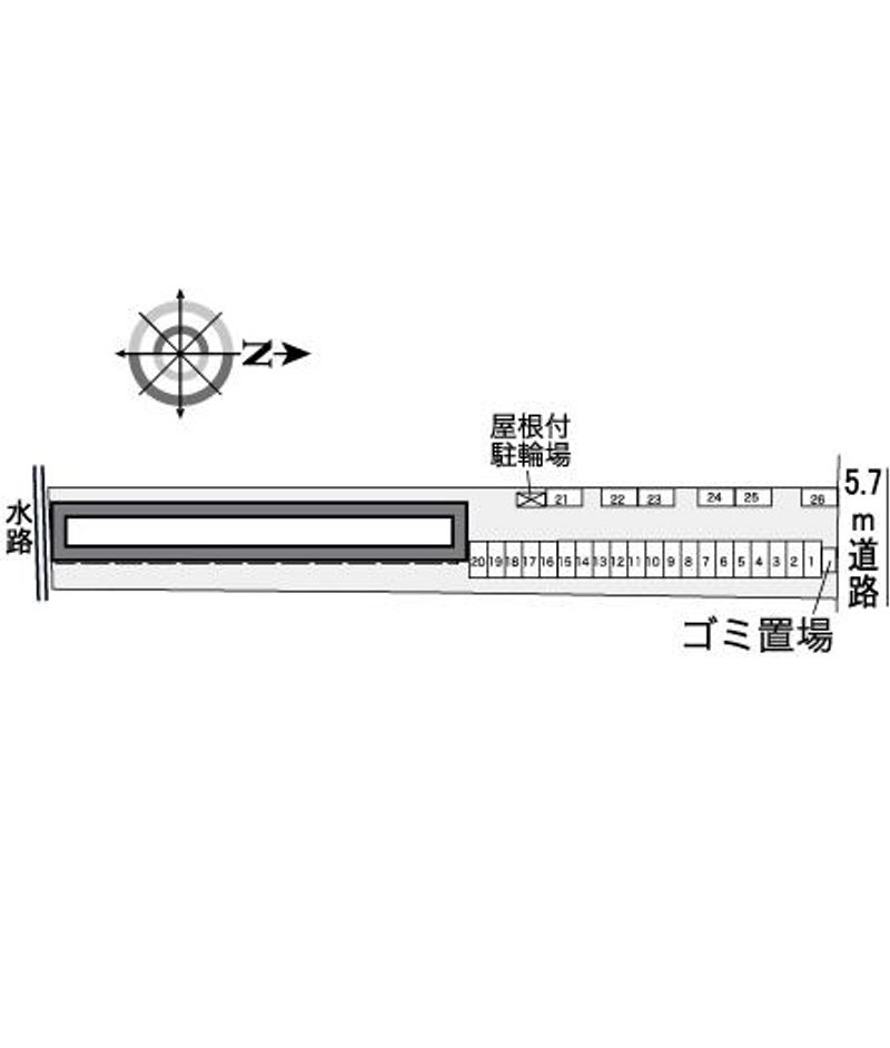 レオパレスプレミア北楠 配置図