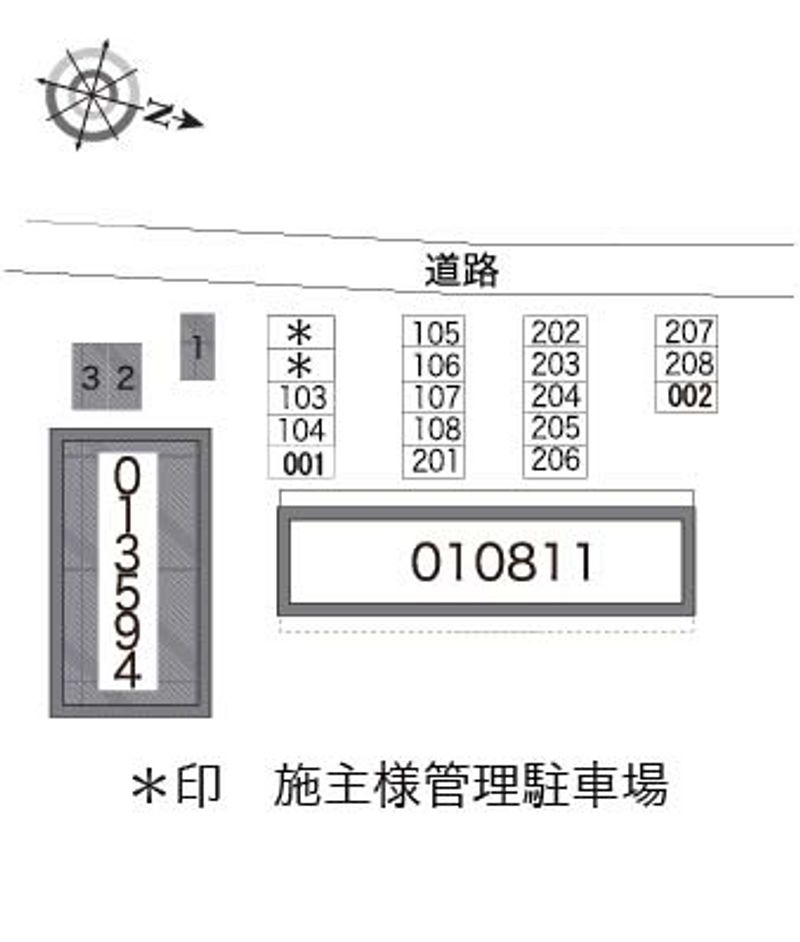 レオパレスＭＥⅡ 配置図