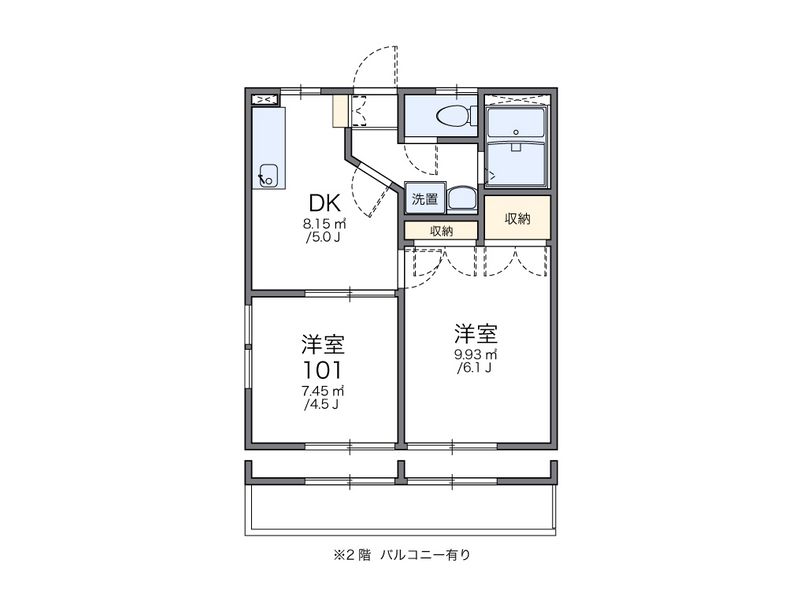 レオパレスＡＫＵＲＡ 間取図