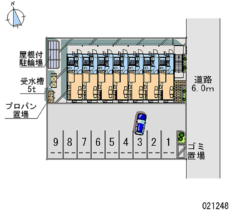 レオパレスプトゥリ 月極駐車場