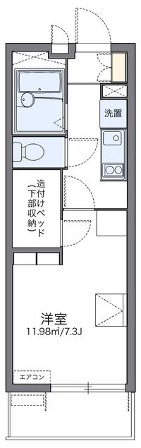 レオパレスＥａｇｌｅ南丹 間取り図