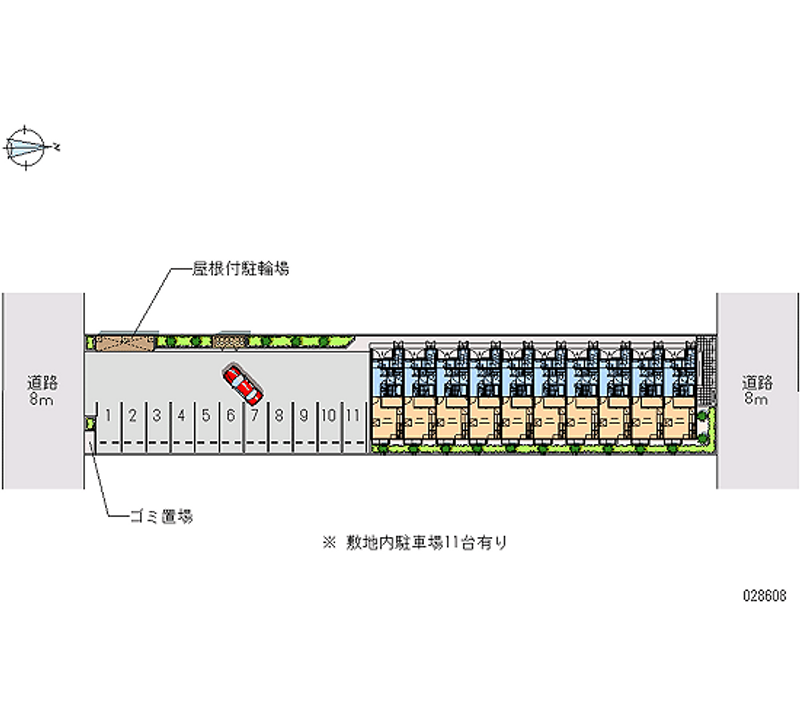 レオパレスゆう 月極駐車場