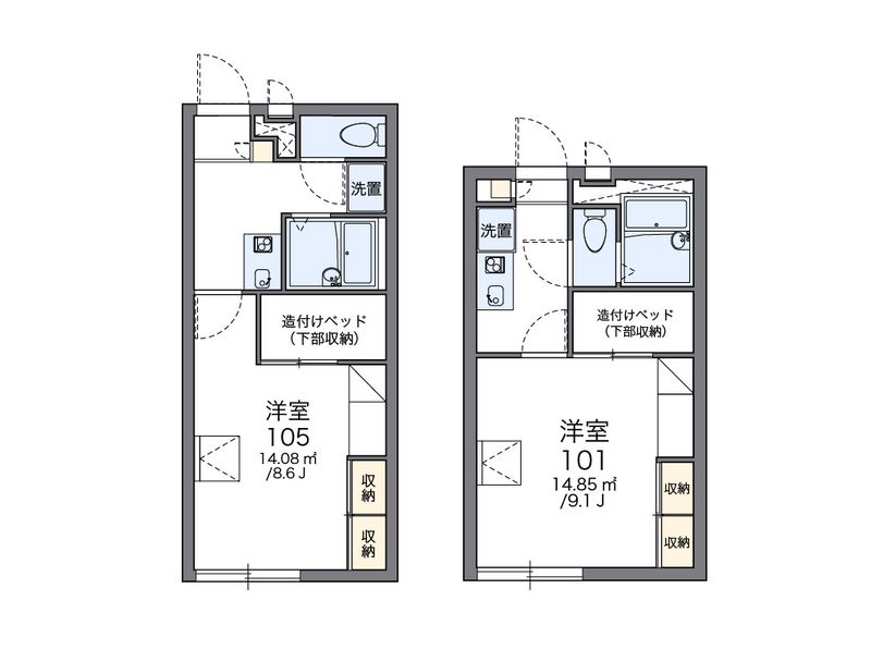 レオパレスイーストＫⅢ 間取図