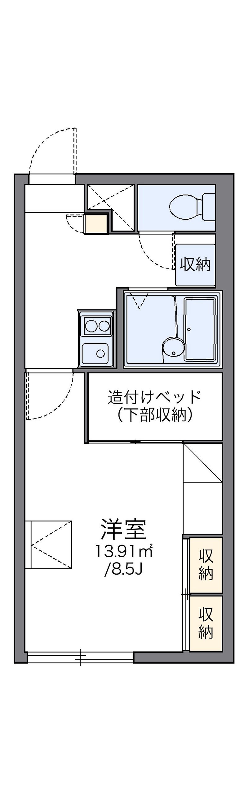 レオパレスソレーユⅠ 間取図