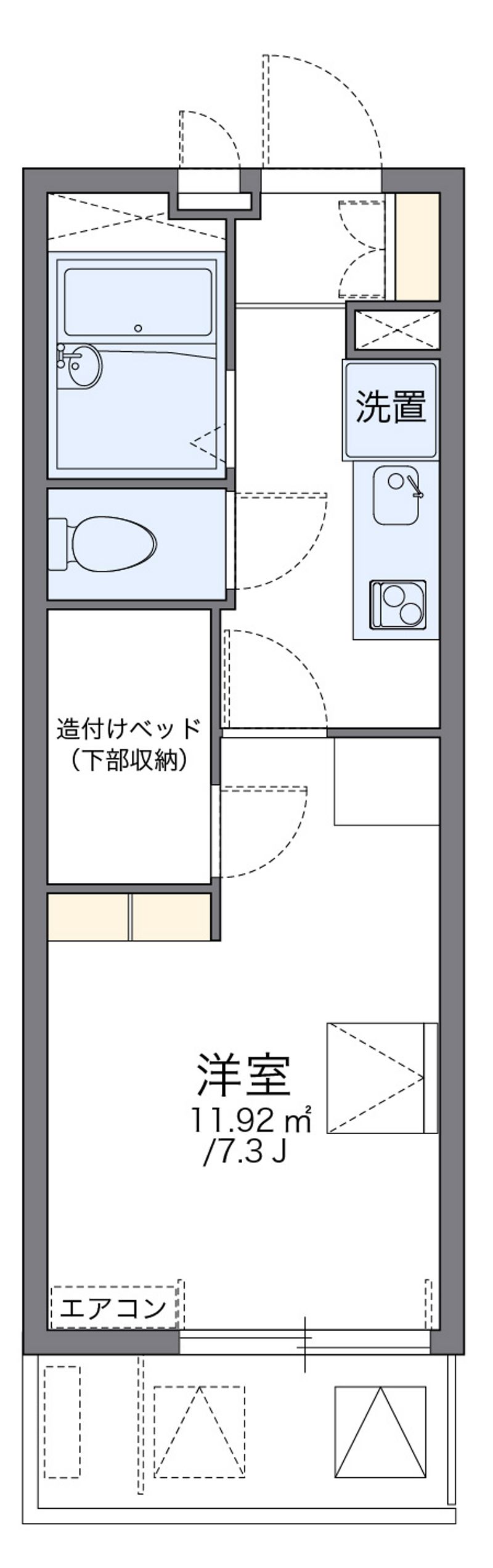 レオパレスイーストヒルズ 間取図