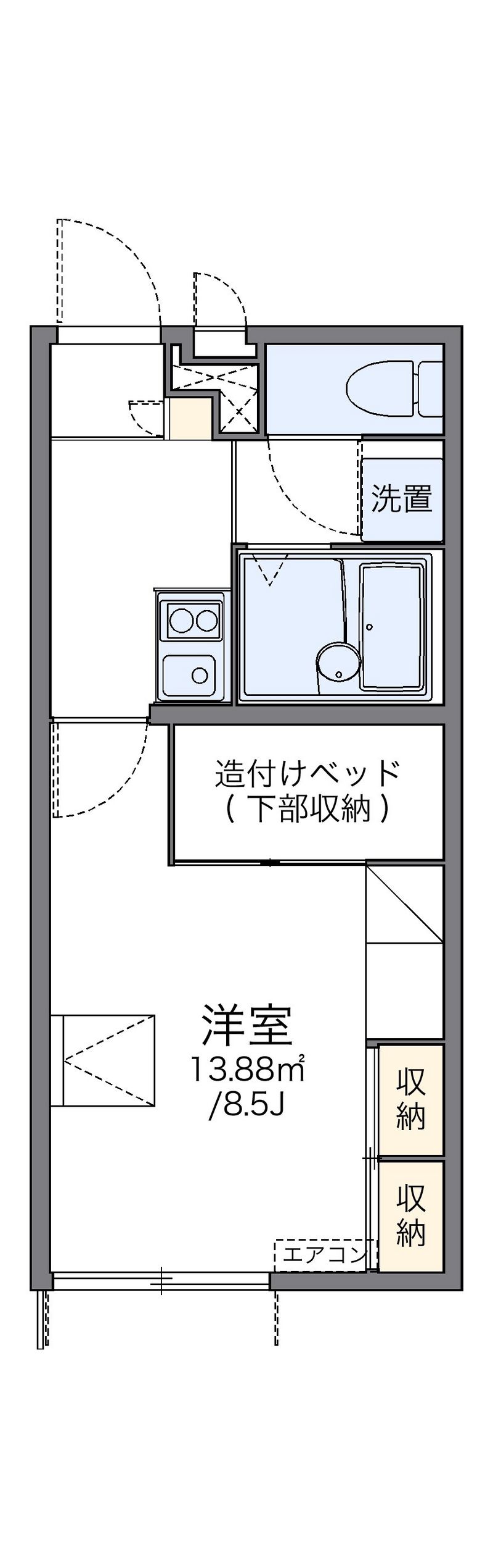 レオパレスコンフォート 間取図