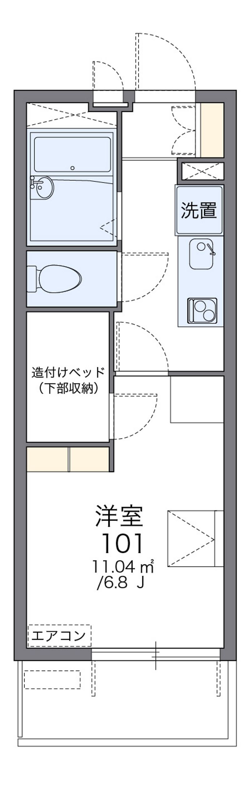 レオパレスエムズ柏 間取図