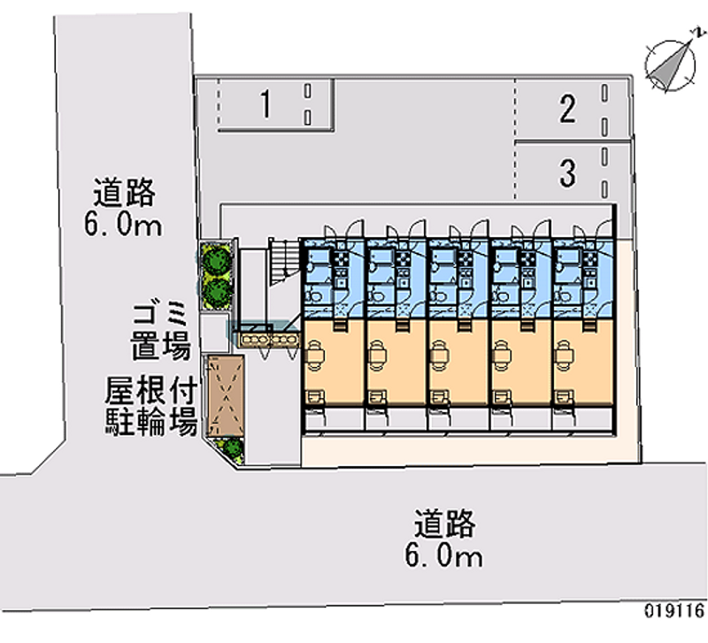 レオパレスミグニッツ 区画図