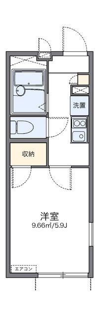 レオパレスマリンドゥシャンス 間取り図