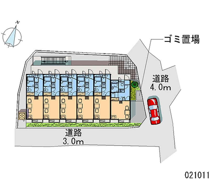 レオパレスＫａｍｂｅ 区画図