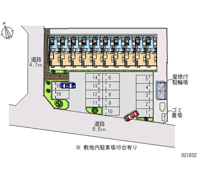 21832 Monthly parking lot