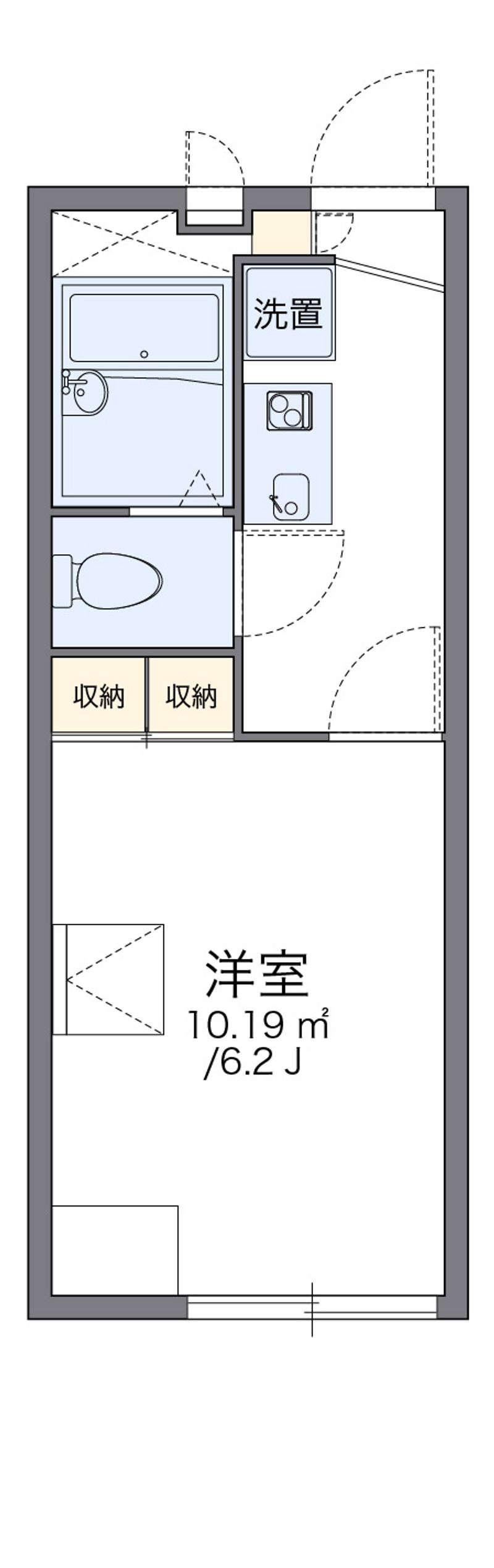 レオパレス糸田橋南 間取図