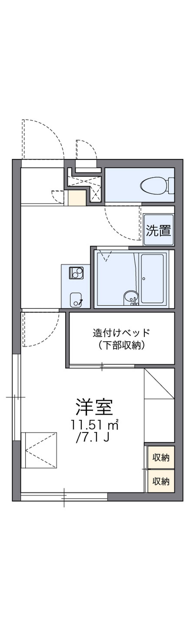 レオパレスユピテル 間取図