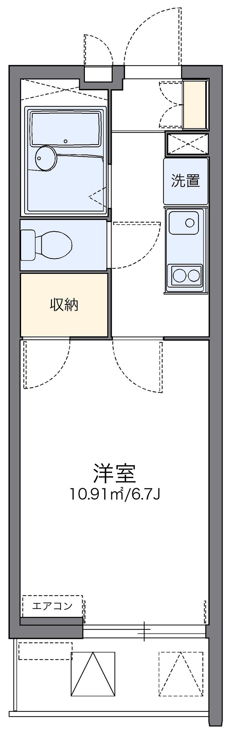 レオパレスアドバンストライフ 間取図