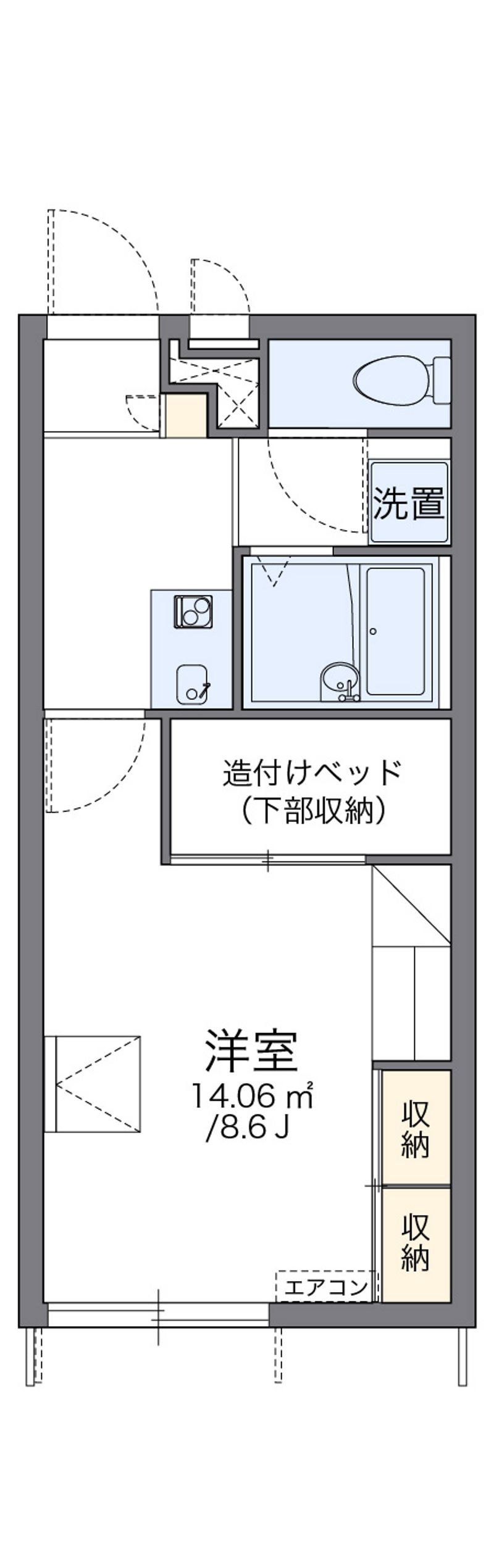 レオパレスレオン 間取図