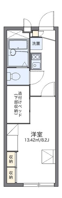 レオパレスグリーンヒルズ 間取り図