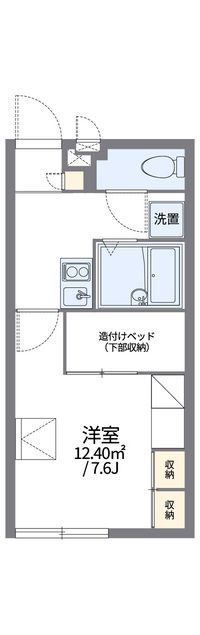 レオパレスしまぶく 間取り図