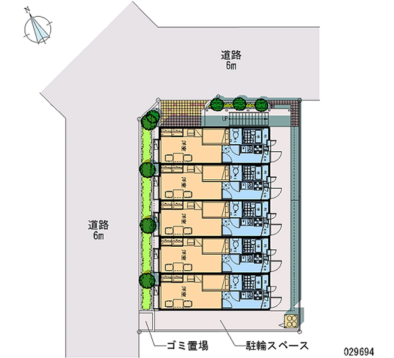 レオパレスプリマヴェーラ 区画図