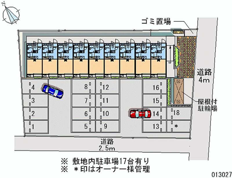 13027 Monthly parking lot