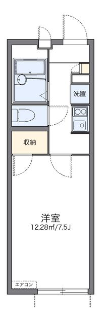 レオパレス近松Ⅱ 間取り図