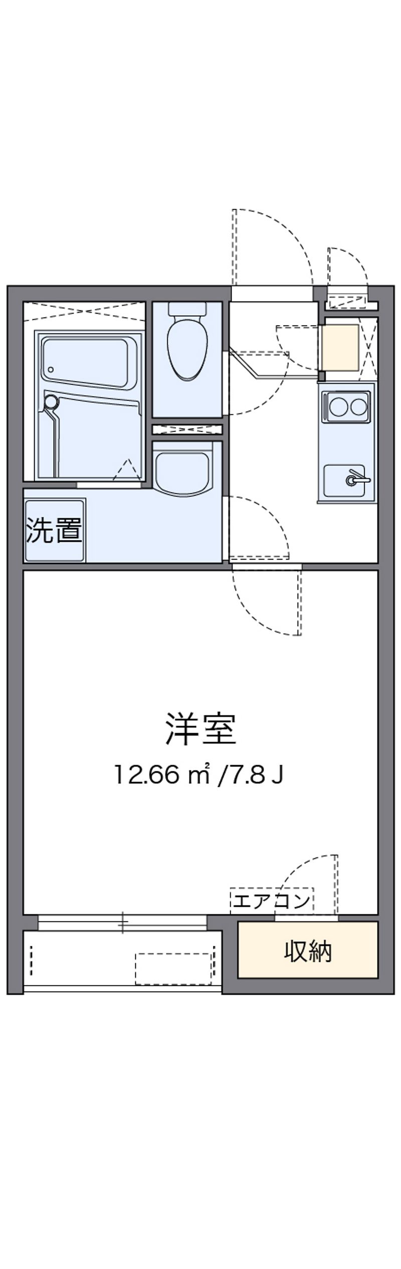 クレイノメイプル西大寺 間取り