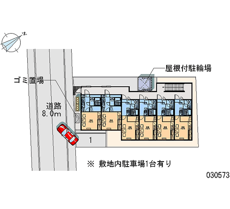 レオパレスソトエールＫ 区画図
