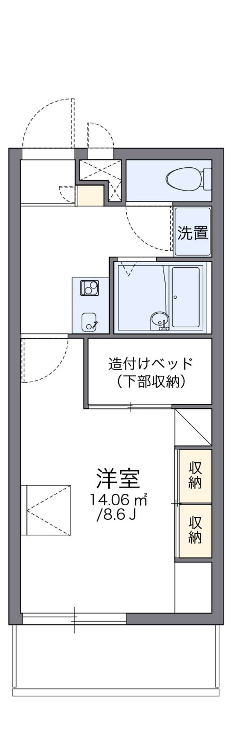 レオパレス松ヶ丘 間取図