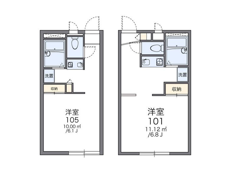 レオパレス富秋 間取図