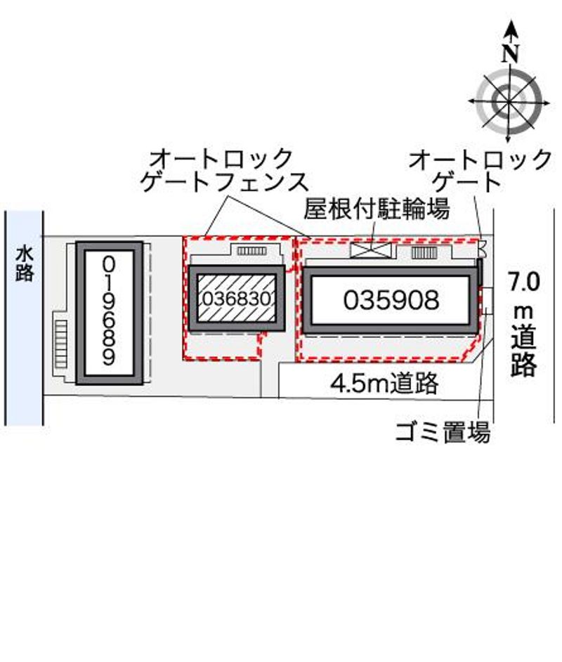 レオパレス日時計 配置図