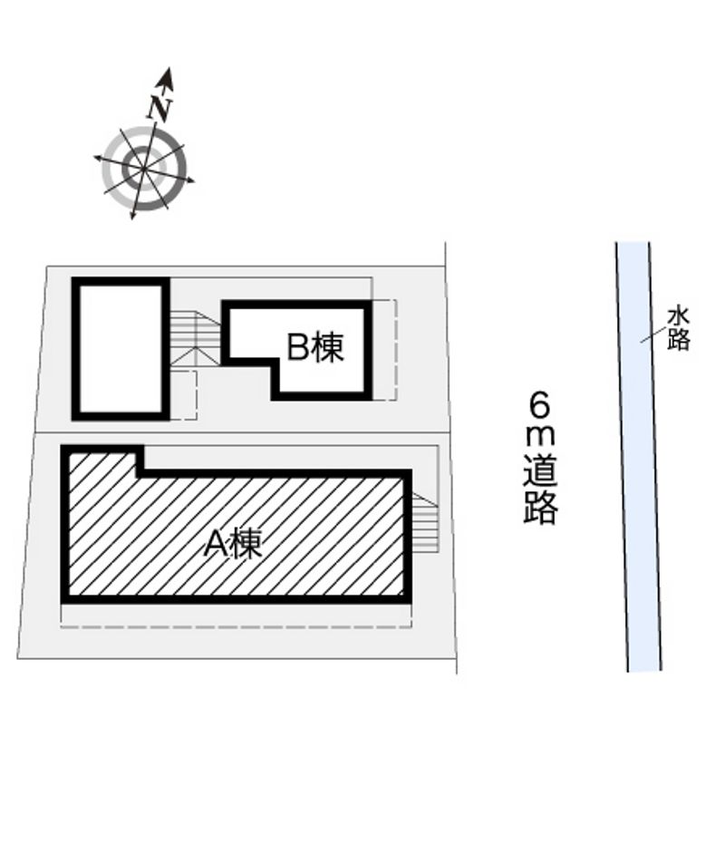 レオパレス日吉町第１ 配置図