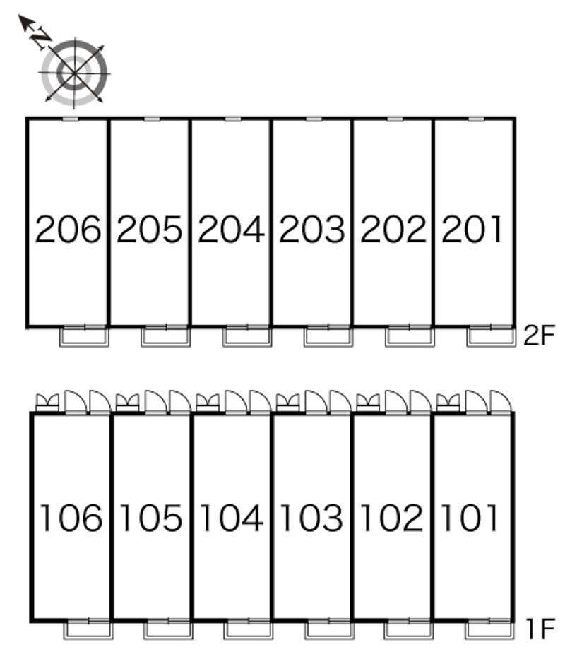 レオパレスエクセレント 間取配置図