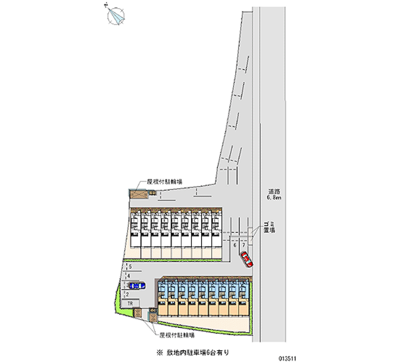 レオパレスあかし大久保 月極駐車場