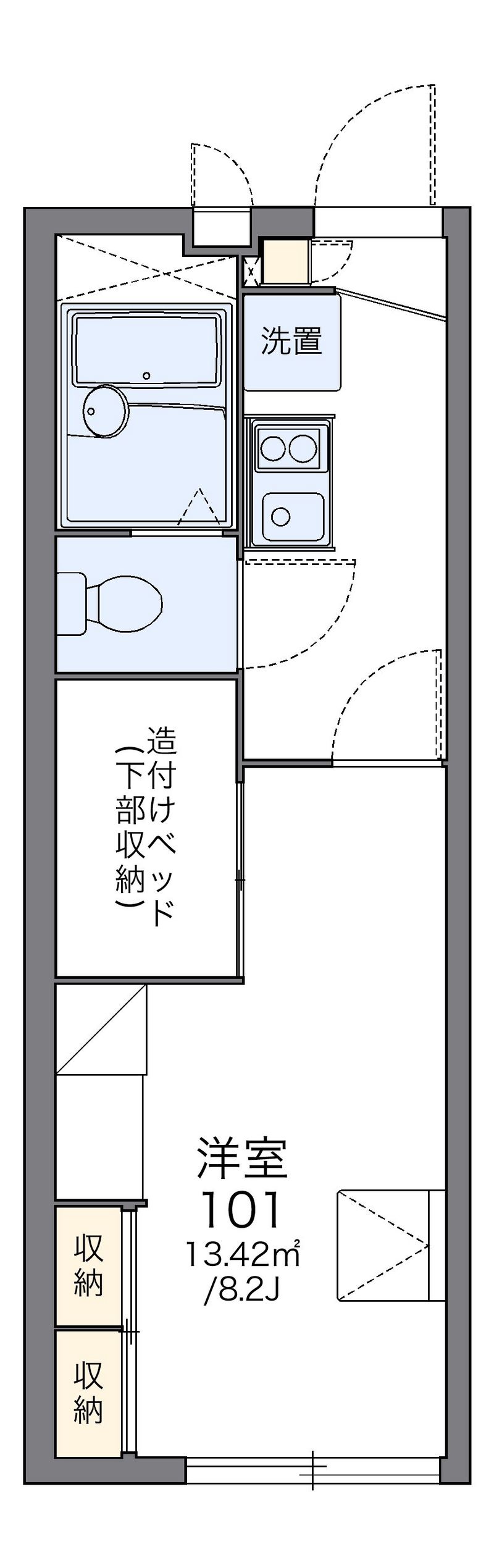 レオパレスエスポワール 間取図