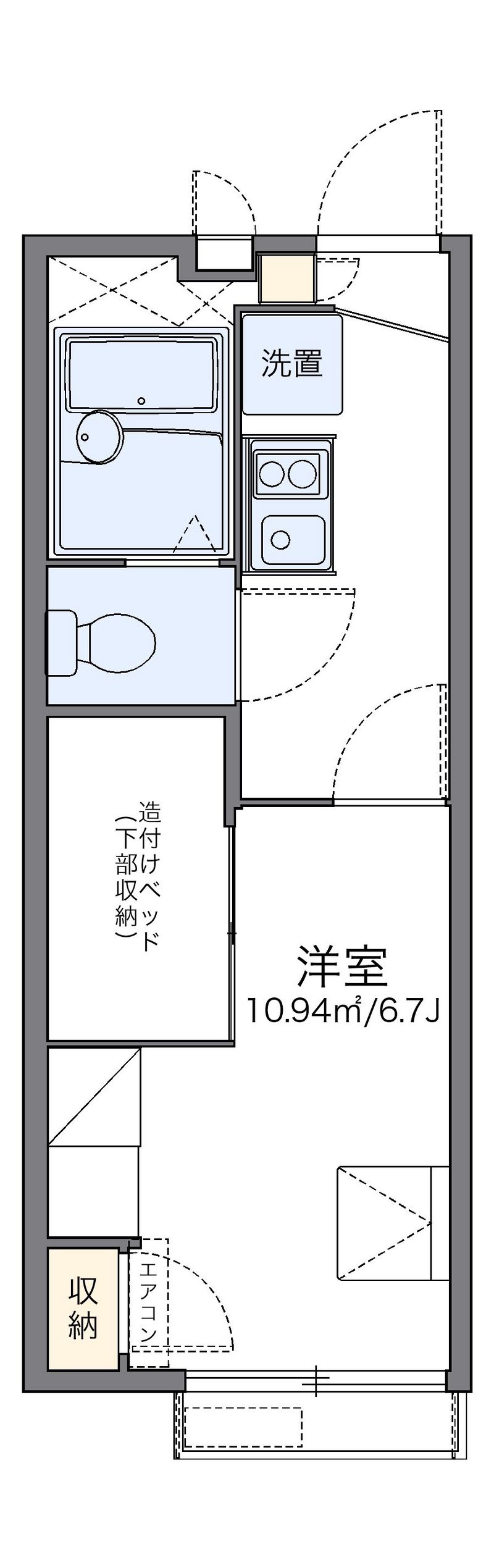 レオパレスティック　ヒル 間取り
