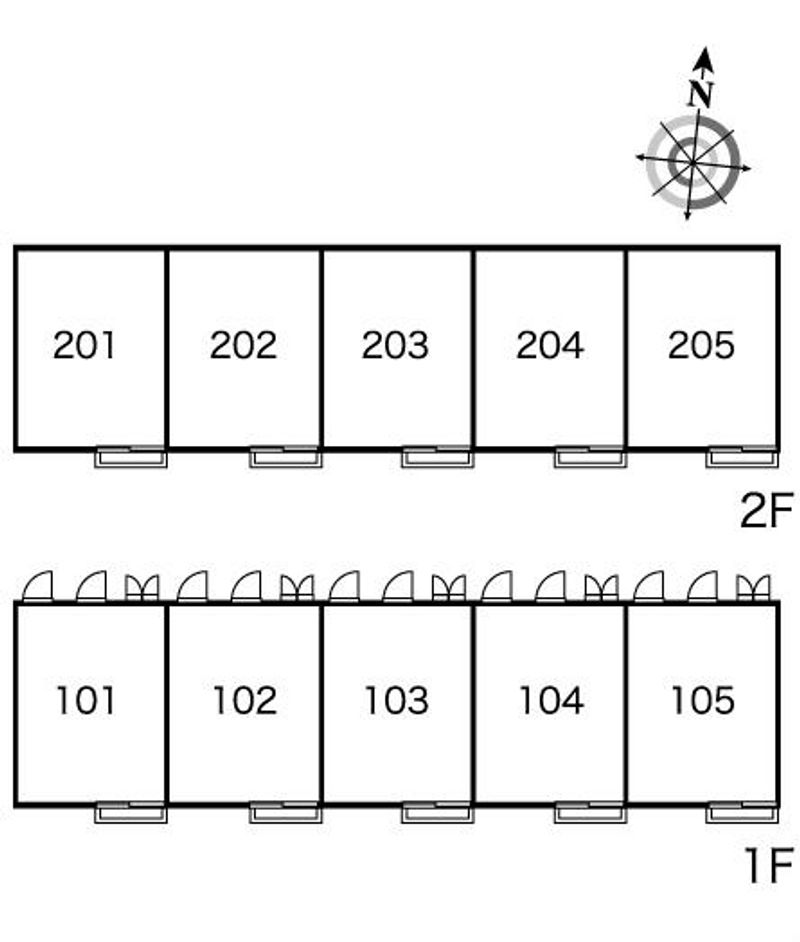 レオパレスロブレ 間取配置図