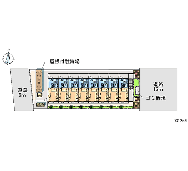 レオパレス柳通り一番館 区画図