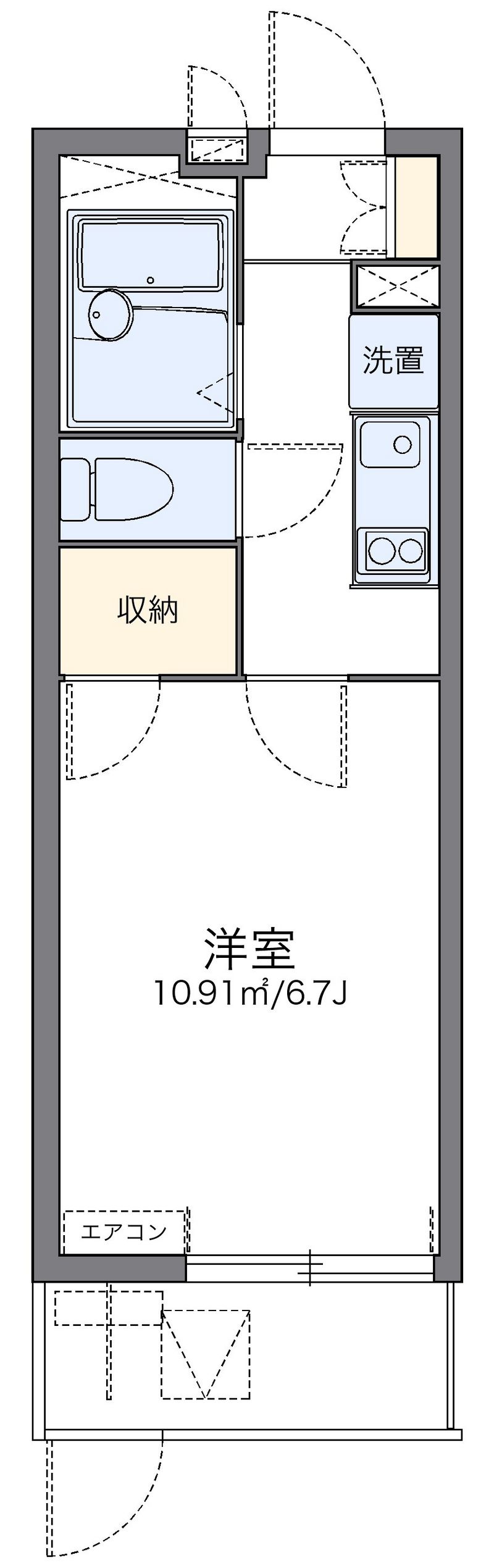 レオパレス武 間取図