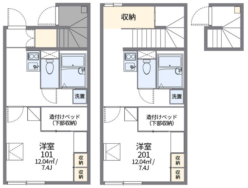 レオパレストゥエンティツゥ 間取図