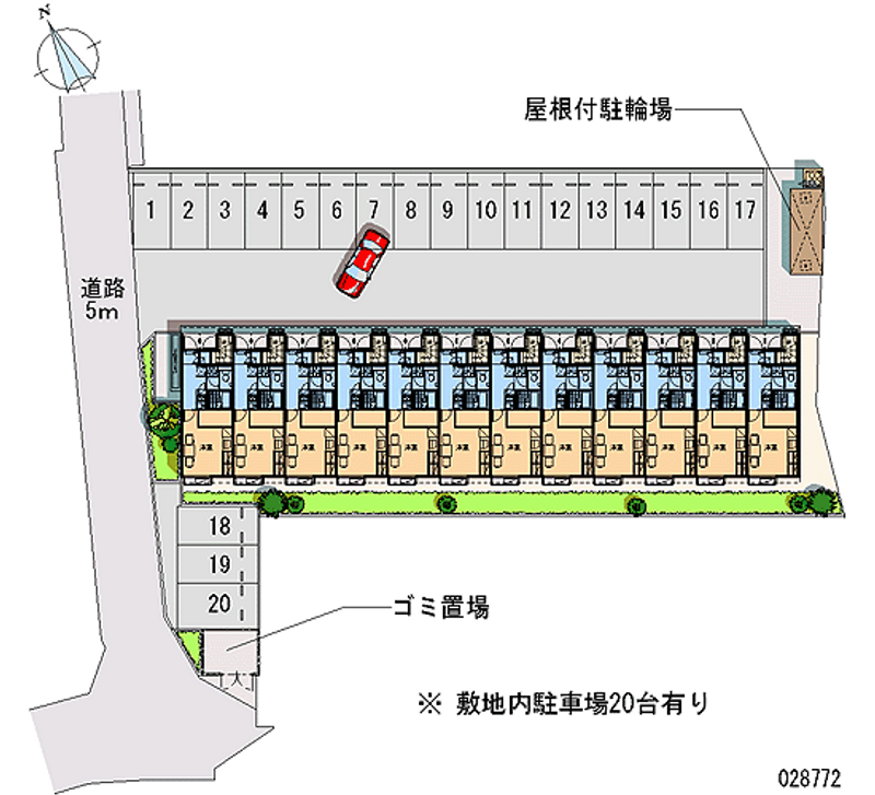 レオパレスグレイスコート参番館 月極駐車場