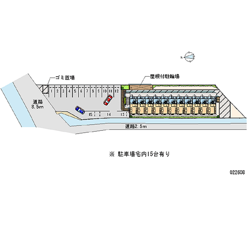 レオパレスラヴィアンローズ 月極駐車場