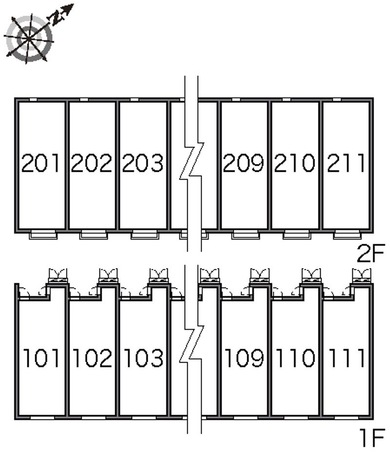 レオネクストメゾン昴　Ⅱ 間取配置図