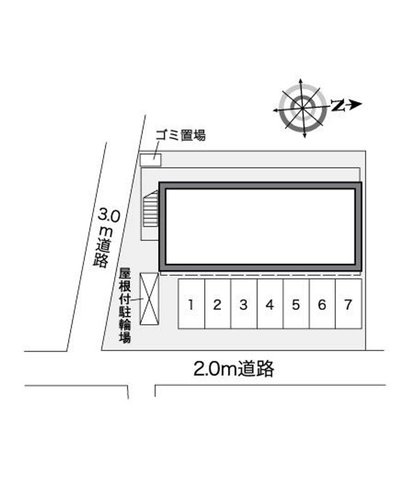 レオパレス塩屋 配置図