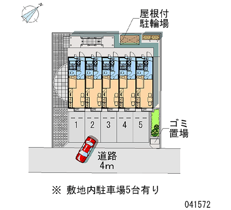 レオパレスドミール白子 月極駐車場