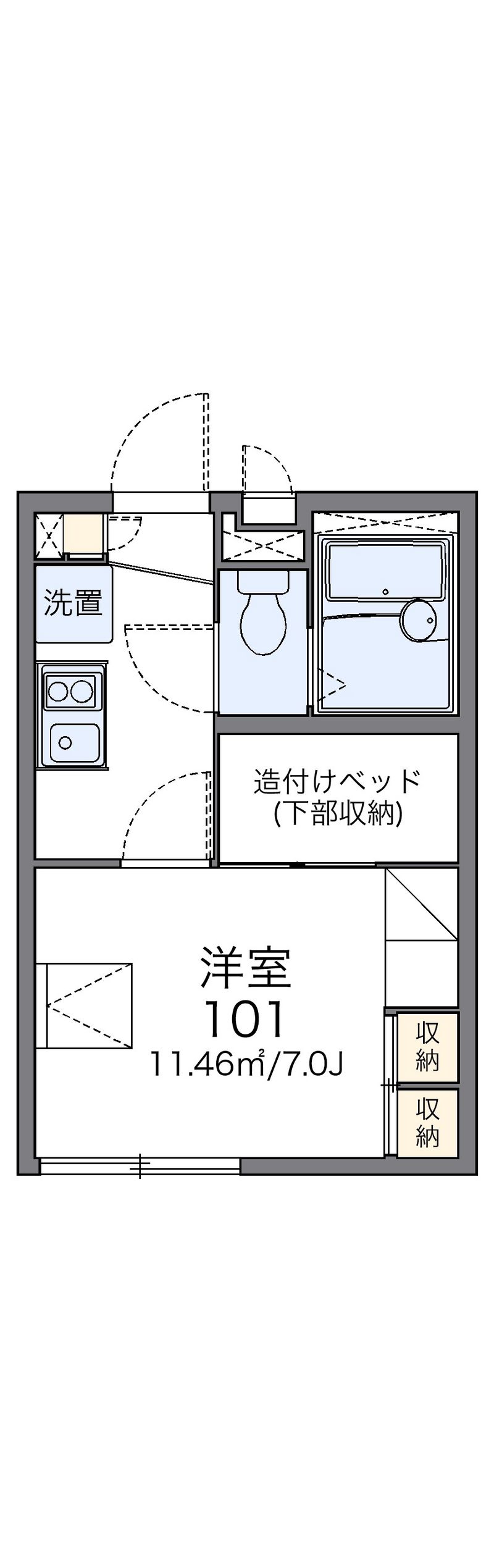 レオパレスカレン 間取図